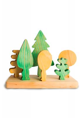 设置的木制玩具“森林”