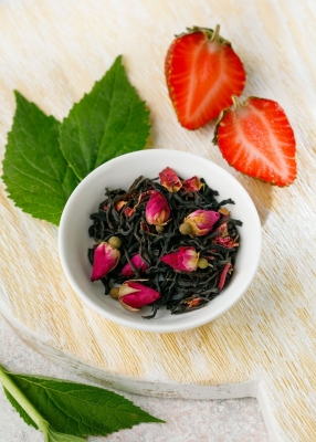 Чай чёрный с клубникой и ванилью, 40 г