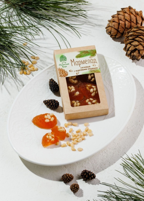 Мармелад сосновый с кедровым орехом, 110 г