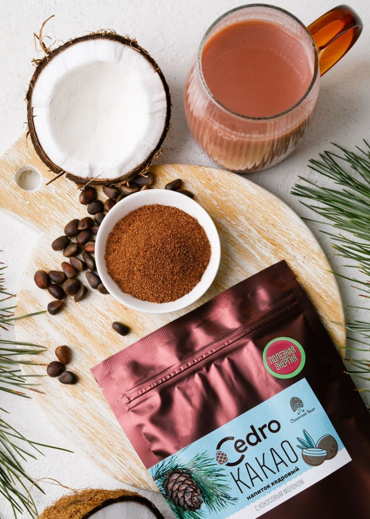 Кедровый напиток с кокосовым молоком, 120 г