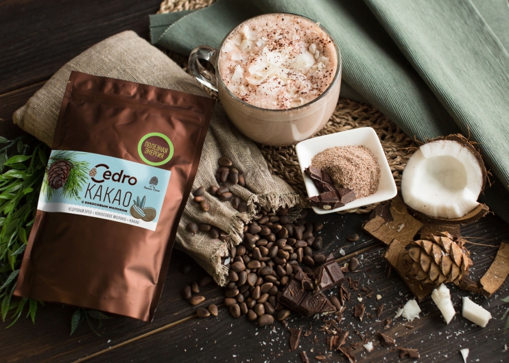 Кедровый напиток с кокосовым молоком, 120 г