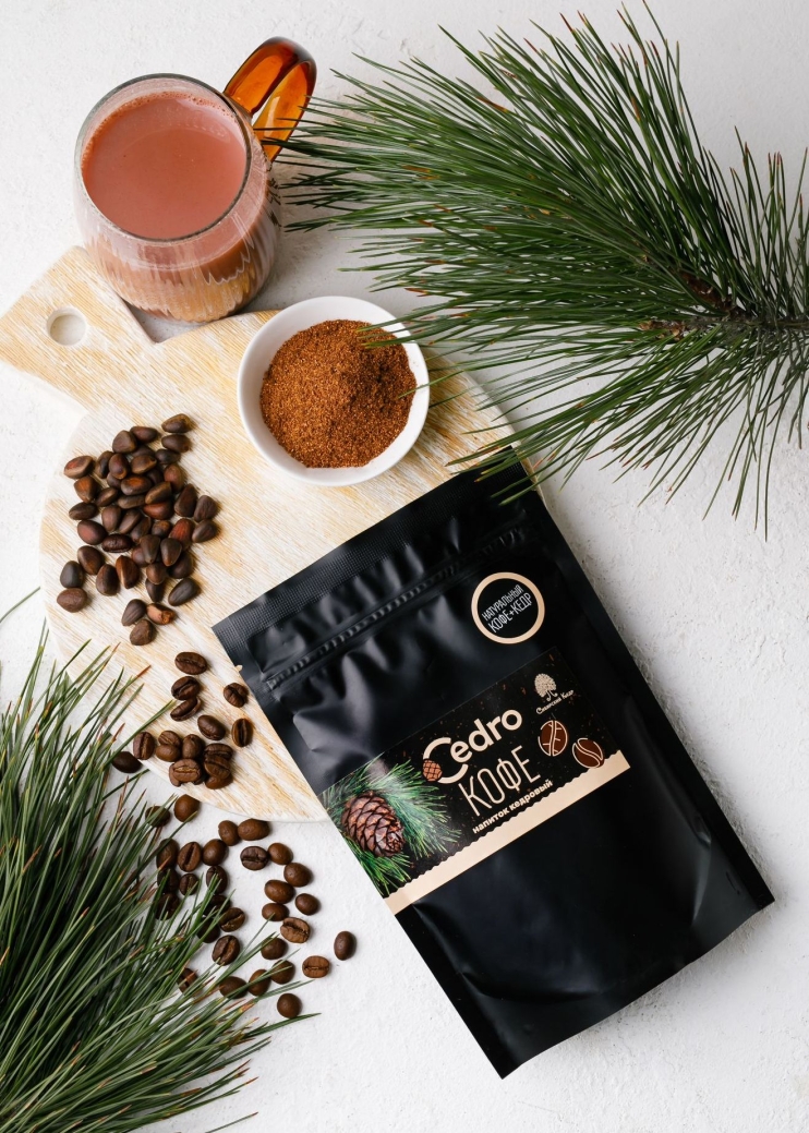 Кедровый напиток с кофе, 120 г