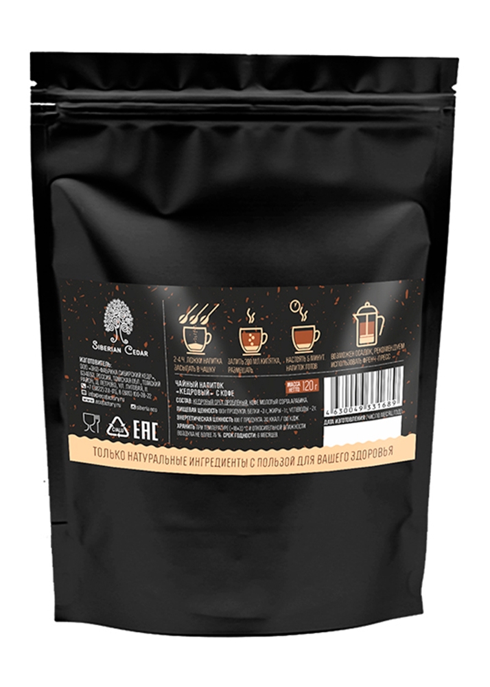 Кедровый напиток с кофе, 120 г