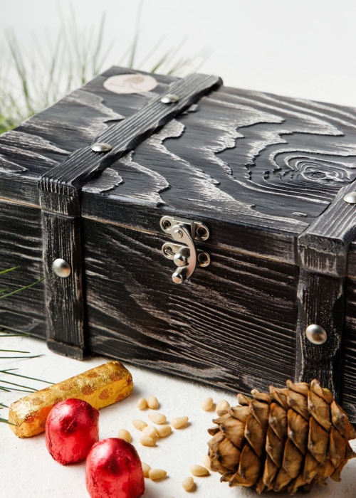 Подарочная шкатулка деревянная, 740 г