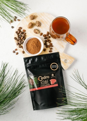 Кедровый напиток с кофе и мускатом, 120 г