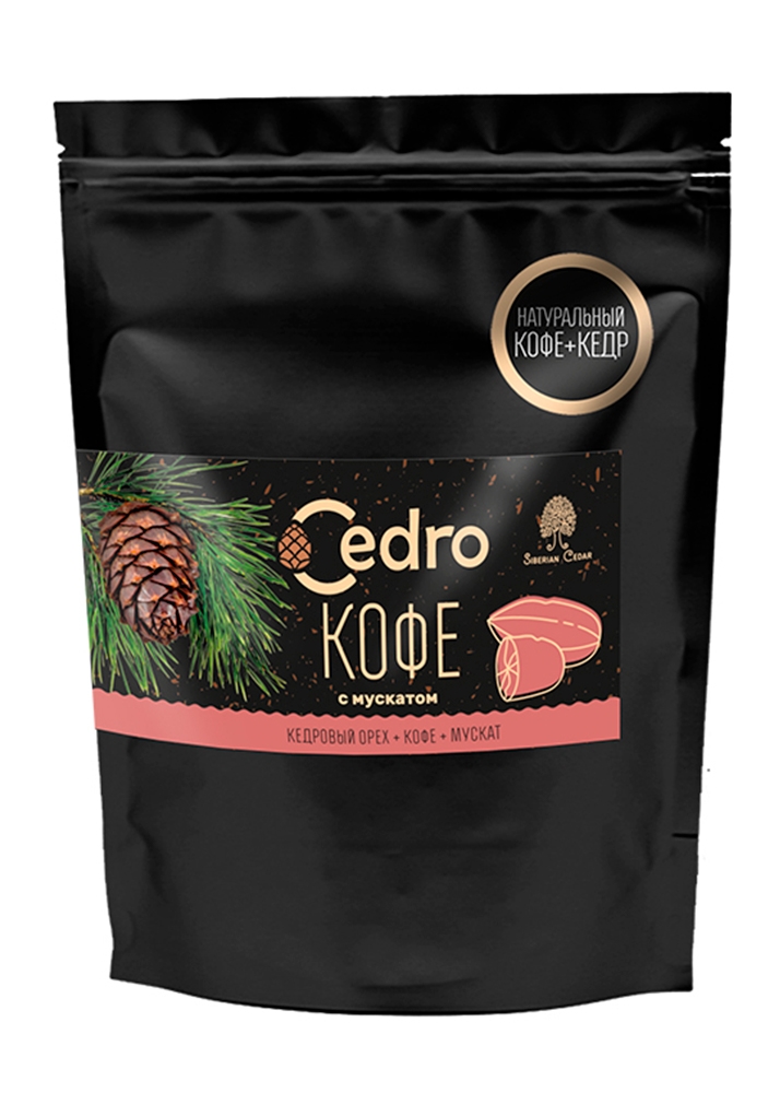Кедровый напиток с кофе и мускатом, 120 г