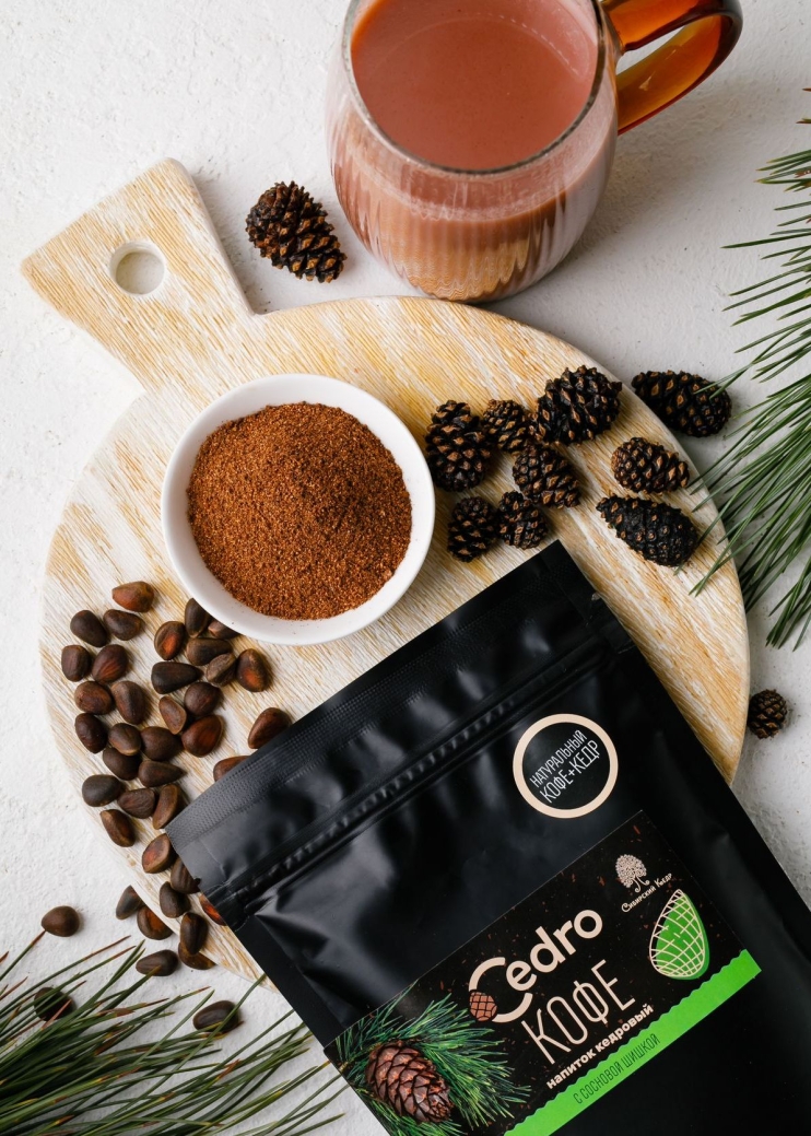 Кедровый напиток с кофе и сосновой шишкой, 120 г