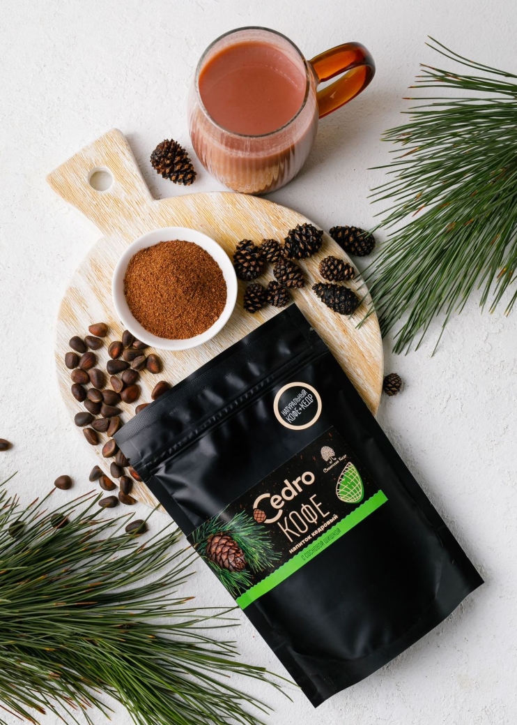 Кедровый напиток с кофе и сосновой шишкой, 120 г