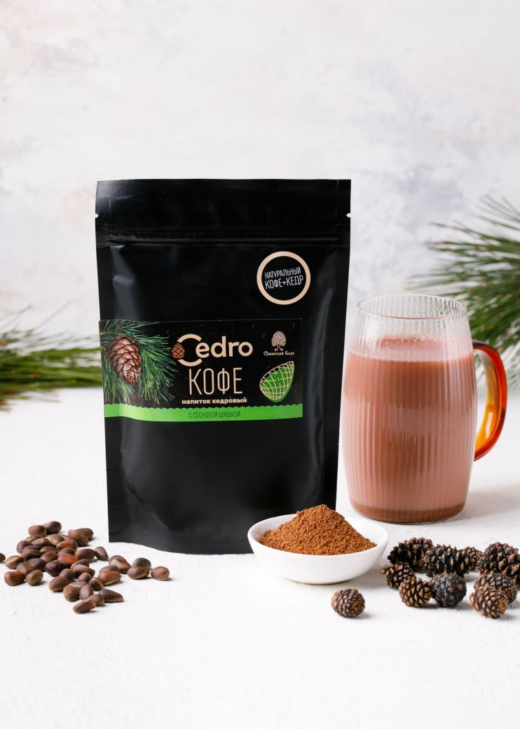 Кедровый напиток с кофе и сосновой шишкой, 120 г