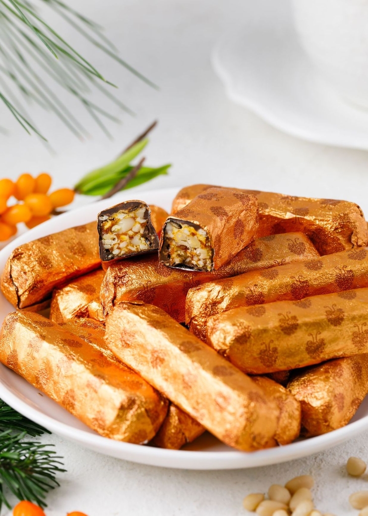 Кедровые палочки с облепихой, 1 кг