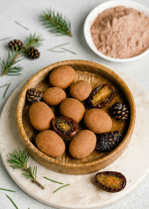 Сосновая шишка с корицей в тёмном шоколаде, 60 г