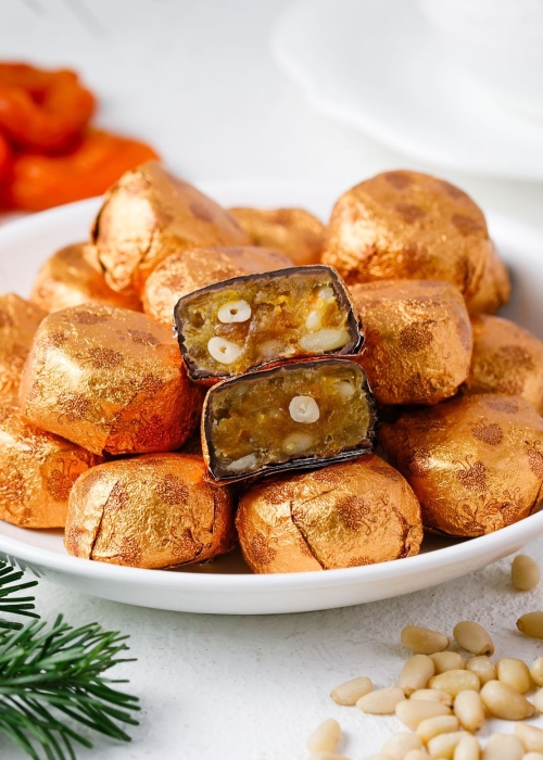 Фруктовые конфеты «Фрутодень» с курагой, 1 конфета