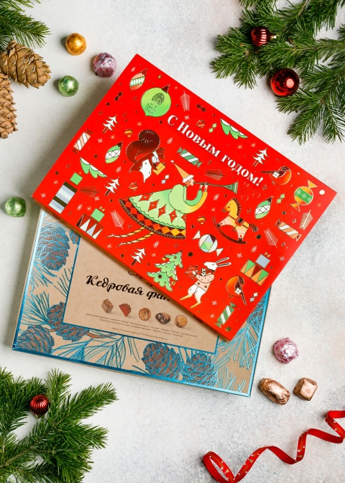 Набор конфет «Кедровая фантазия», 210 г в подарочной обложке