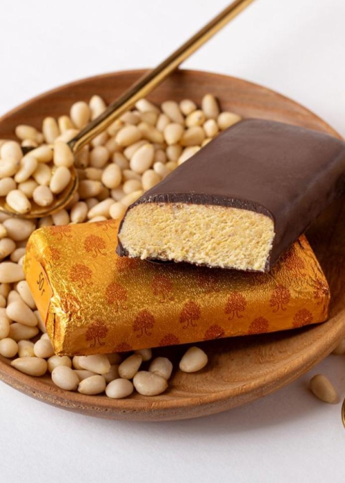 ★ Кедровый марципан с облепихой, 720 г | шоу-бокс — 18 батончиков