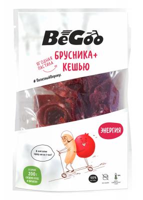 Пастила BeGoo брусника+кешью, 30 г