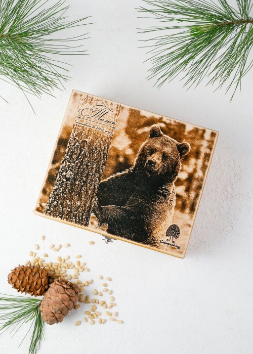 Деревянная шкатулка с конфетами, 920 г
