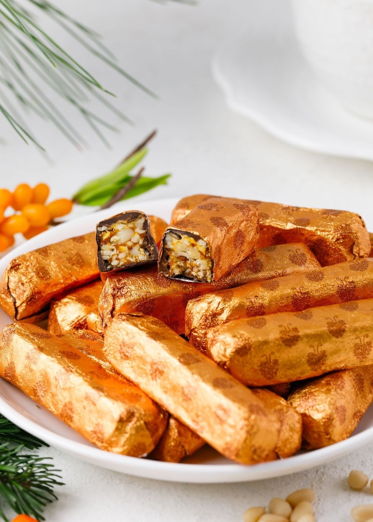 Кедровые палочки с облепихой, 1 конфета