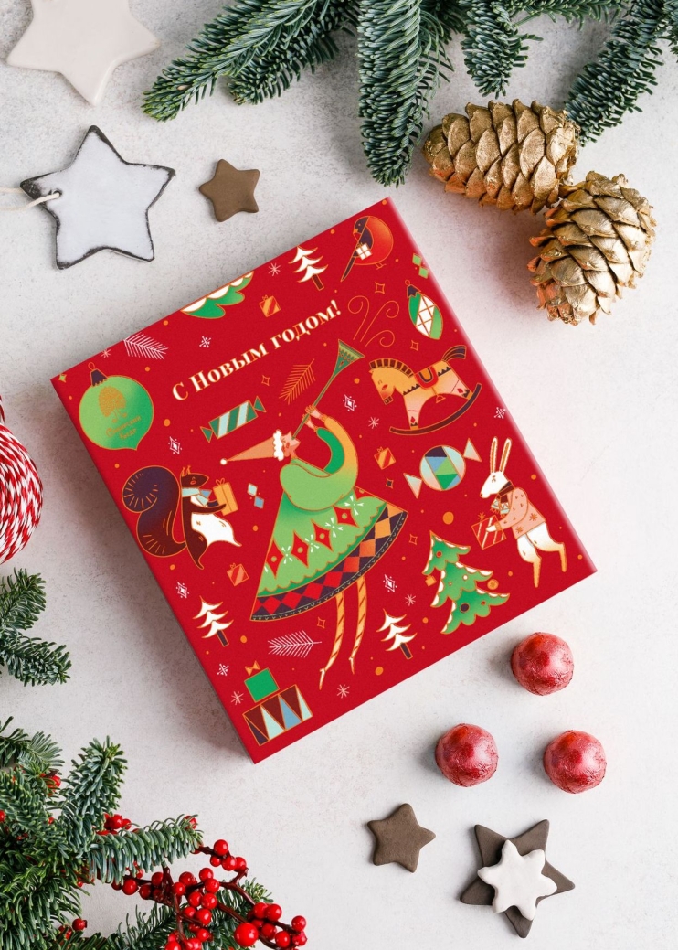 Кедровый грильяж с клюквой, 120 г в подарочной обложке