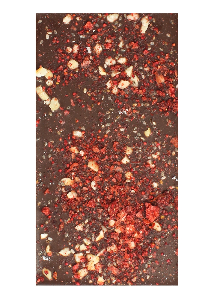 Шоколад без сахара NEOcolate с клубникой, чиа и кешью, 30 г