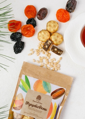 Фрутодень с кедровыми орехами, 200 г | крафт-пакет