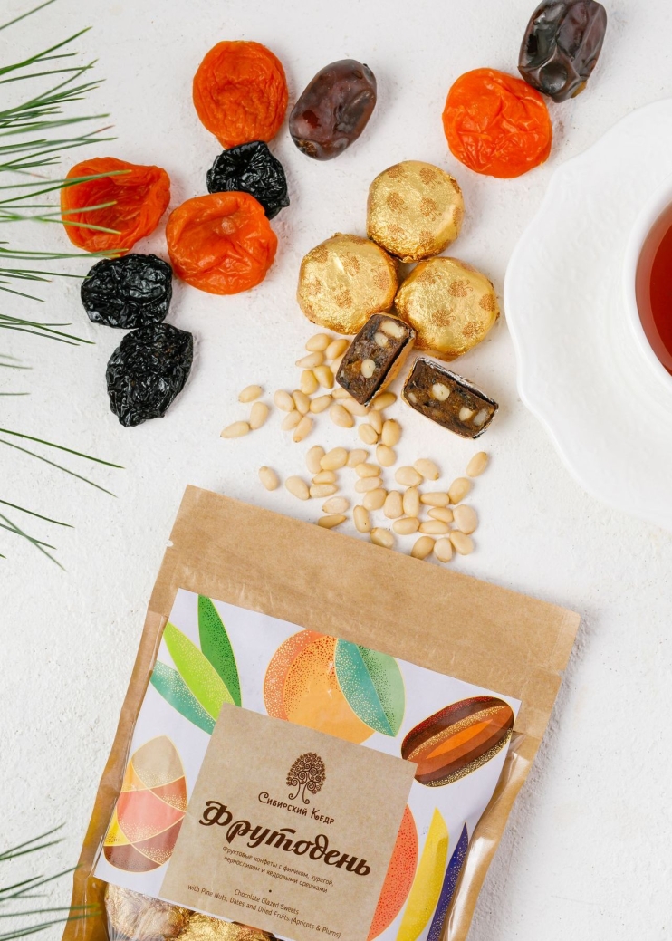 Фрутодень с кедровыми орехами, 200 г | крафт-пакет