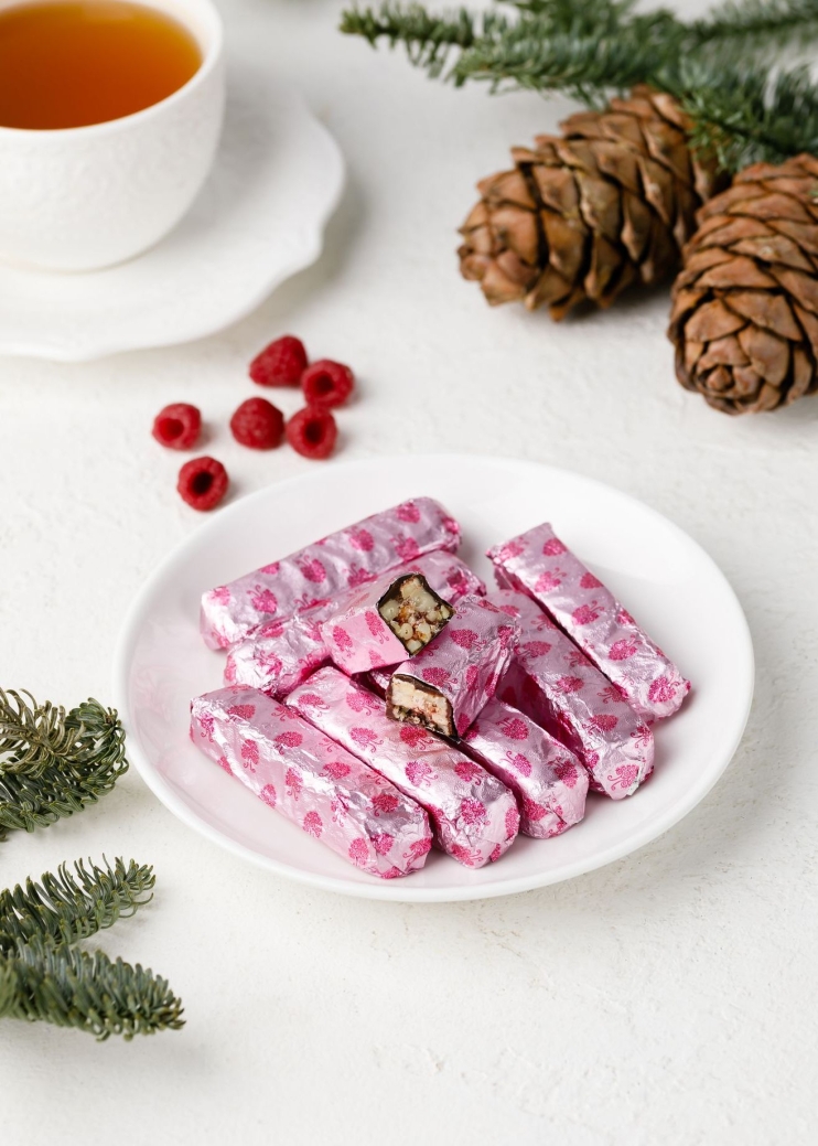 Кедровые палочки с малиной, 1 кг