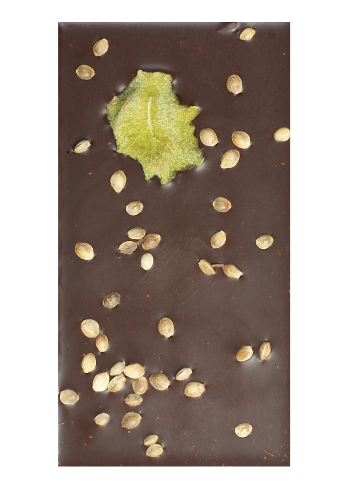 Шоколад без сахара NEOcolate с коноплёй и киви, 30 г