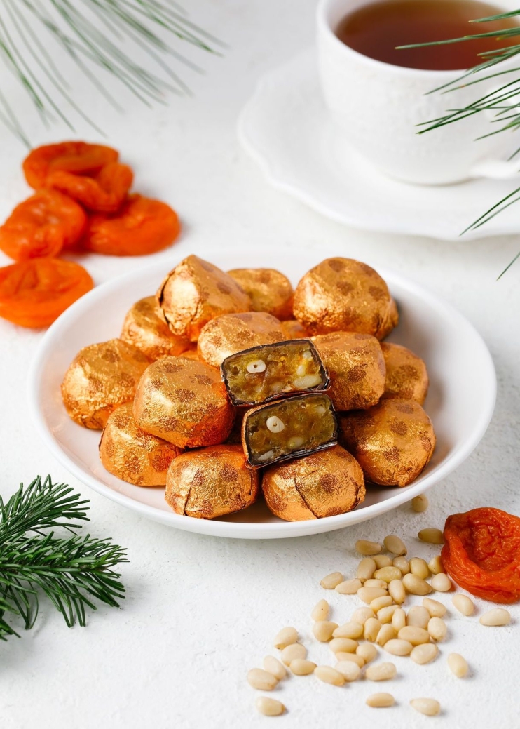 Фруктовые конфеты «Фрутодень» с курагой, 1 кг