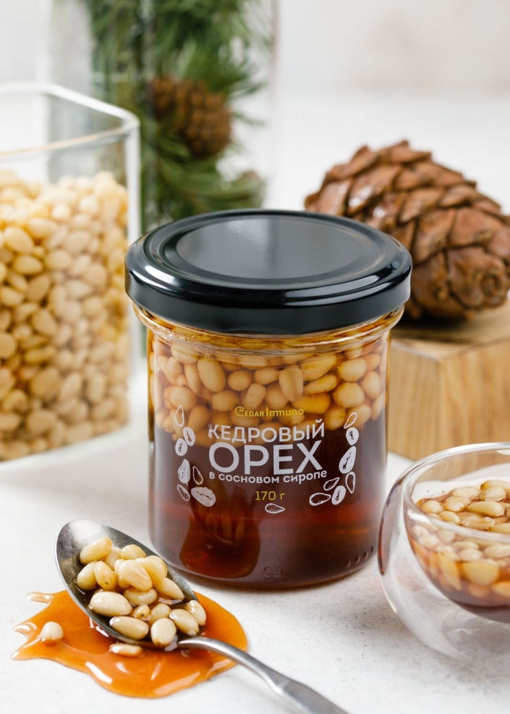 Сосновый сироп с ядром кедрового ореха, 170 г