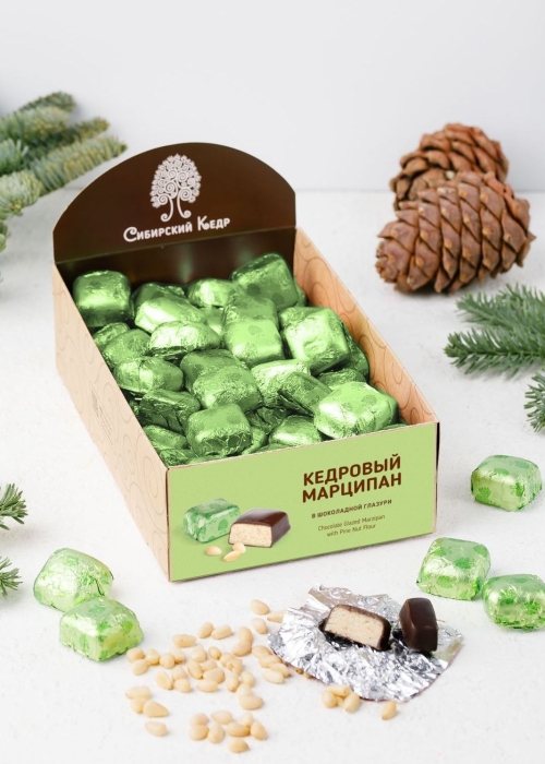 ★ Кедровый марципан классический, 600 г | шоу-бокс
