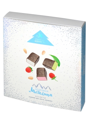 Кедровая метелица ассорти, 150 г — кедровый орех, матча, земляника