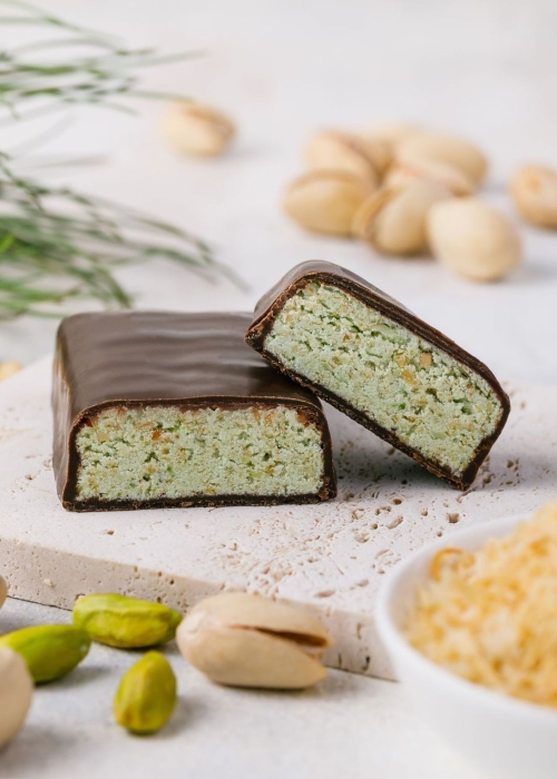 ★ Батончик «Кедровая метелица» с фисташкой, 720 г | шоу-бокс — 18 батончиков