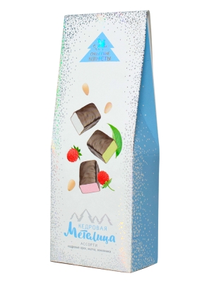 Кедровая метелица ассорти, 75 г — кедровый орех, матча, земляника