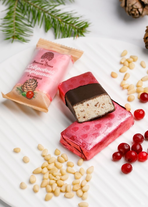 Кедровый марципан ассорти, 720 г | шоу-бокс — 18 батончиков