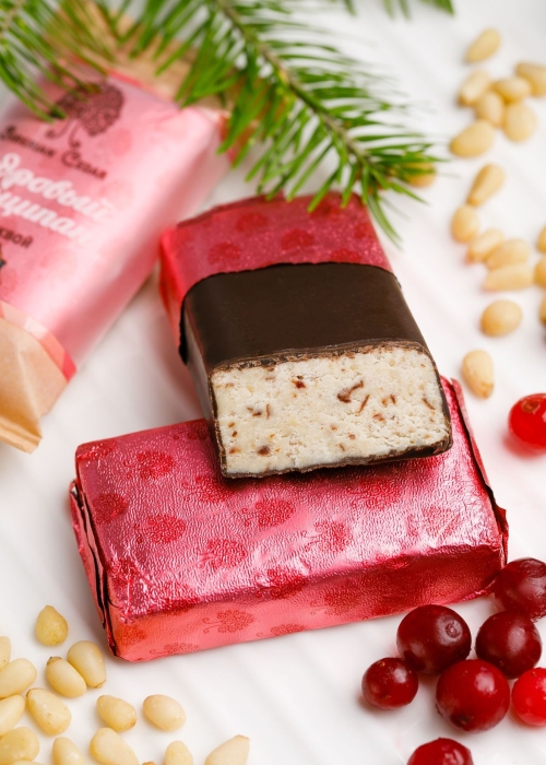 Кедровый марципан ассорти, 720 г | шоу-бокс — 18 батончиков