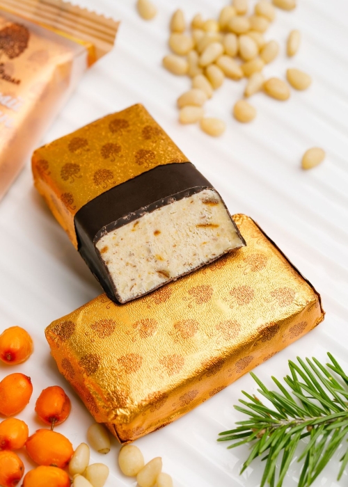 Кедровый марципан ассорти, 720 г | шоу-бокс — 18 батончиков