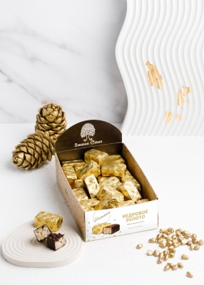 Мягкий грильяж «Кедровое золото», 450 г | шоу-бокс