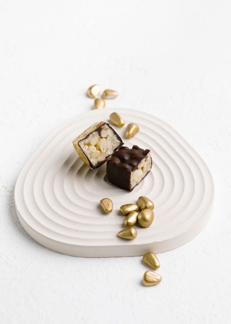 Мягкий грильяж «Кедровое золото», 450 г | шоу-бокс