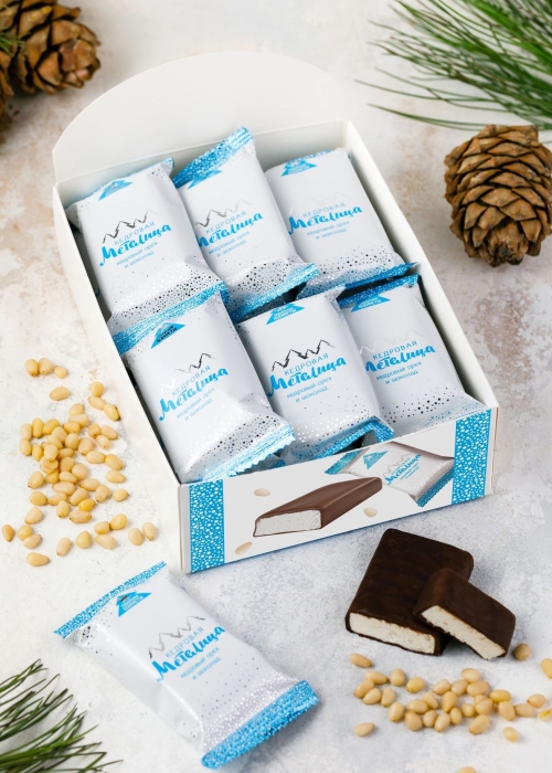 ★ Батончик &laquo;Кедровая метелица&raquo;, 720 г | шоу-бокс &mdash; 18 батончиков