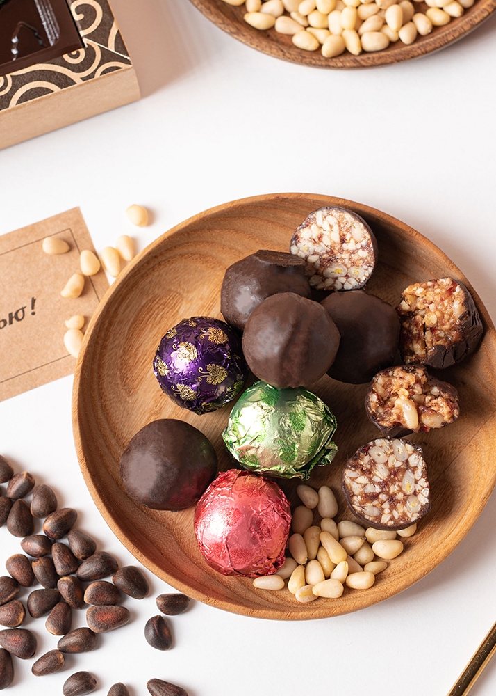 Кедровый грильяж с черёмухой, 1 кг