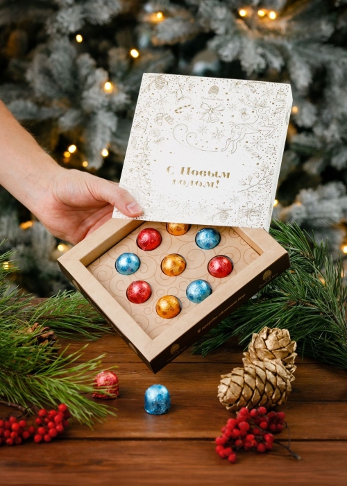 ★ Кедровый грильяж ассорти, 120 г — черника, клюква, облепиха в подарочной обложке