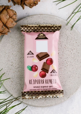 Батончик «Кедровая комета» с клюквой, 40 г
