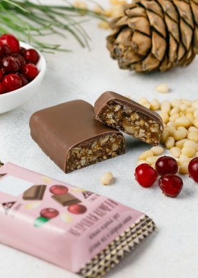 Батончик «Кедровая комета» с клюквой, 40 г