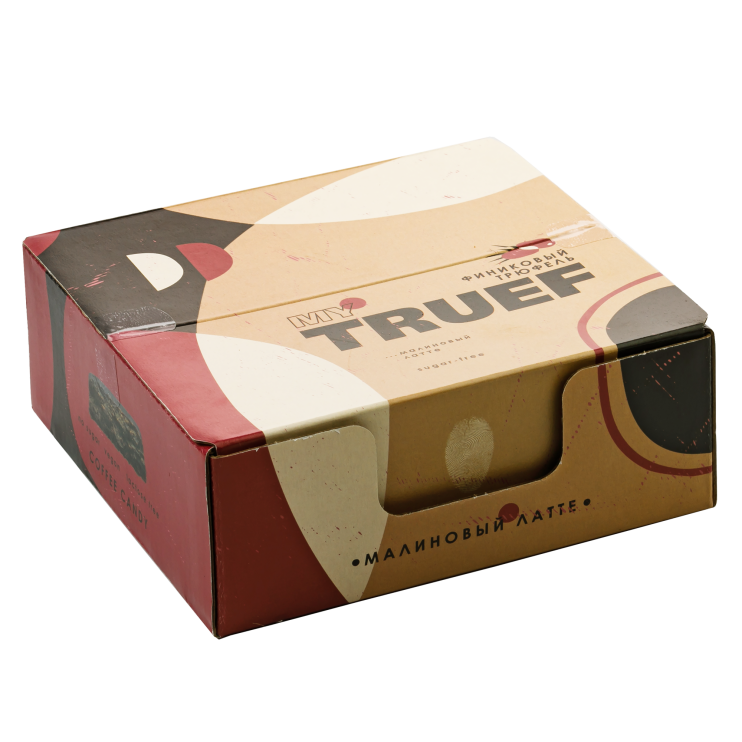 Трюфель финиковый Мy Truef малиновый латте, 360 г | шоу-бокс — 24 конфеты