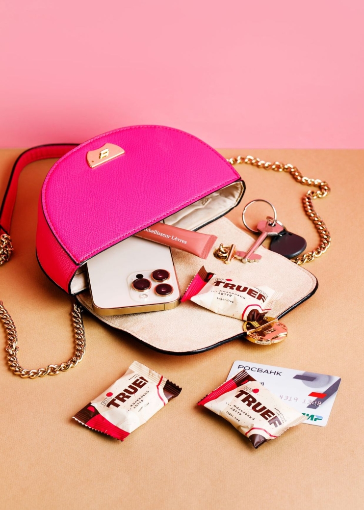 Трюфель финиковый Мy Truef малиновый латте, 360 г | шоу-бокс — 24 конфеты