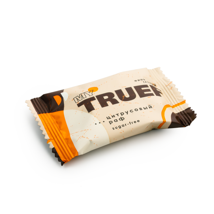 Трюфель финиковый Мy Truef цитрусовый раф, 360 г | шоу-бокс — 24 конфеты
