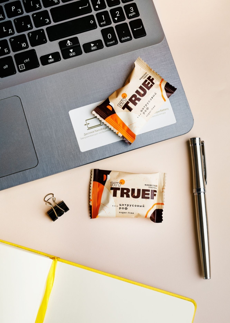 Трюфель финиковый Мy Truef цитрусовый раф, 360 г | шоу-бокс — 24 конфеты