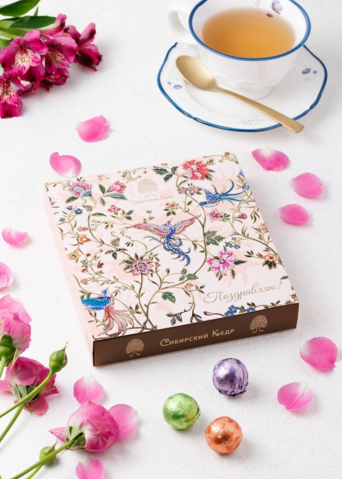 Кедровый грильяж ассорти, 120 г | весенняя обложка