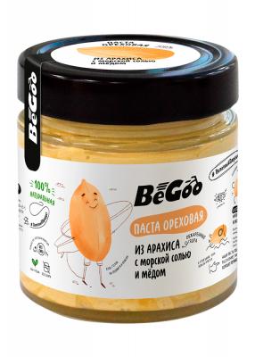 Паста арахисовая BeGoo с мёдом и морской солью, 180 г