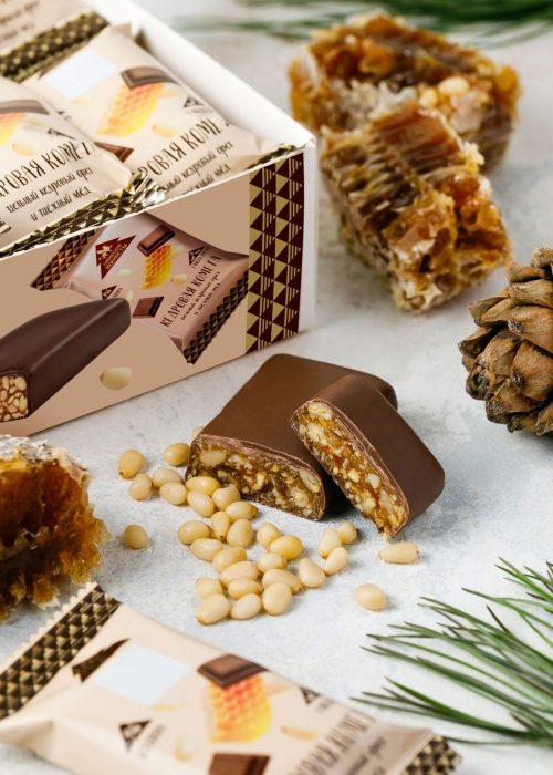 Батончик «Кедровая комета», 720 г | шоу-бокс — 18 батончиков